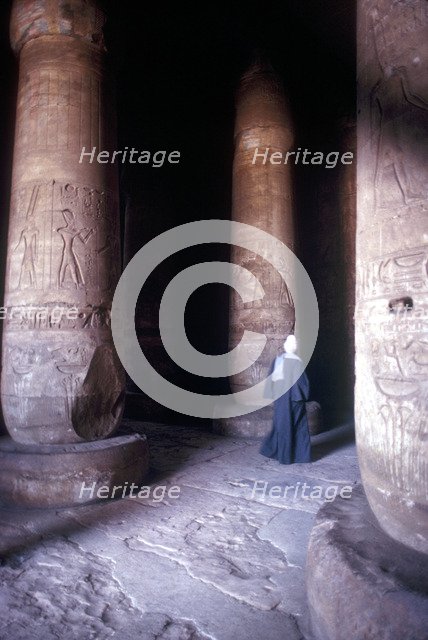 Hypostyle Hall, Temple of Sethos I, Abydos, Egypt, 19th Dynasty, c1280 BC. Artist: Unknown