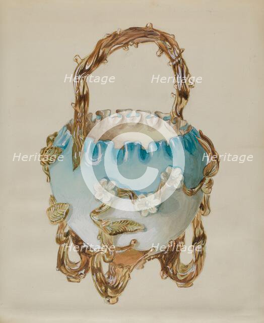 Ornamental Basket, c. 1936. Creator: Robert Stewart.