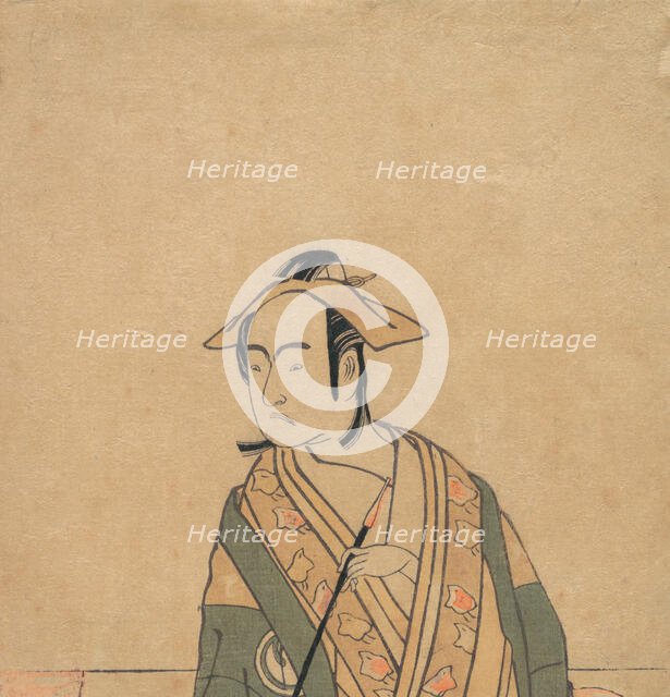 The Third Sawamura Sojuro in the Role of Soga no Juro, ca. 1779. Creator: Shunsho.