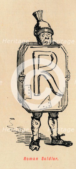 'Roman Soldier', 1852. Artist: John Leech.