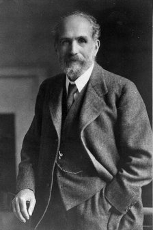 Arthur Schuster, standing, facing forwards, c1920. Creator: Unknown.