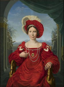 Portrait of Princess Augusta of Prussia (1780-1841), c1815. Creator: Bury, Friedrich (1763-1823).
