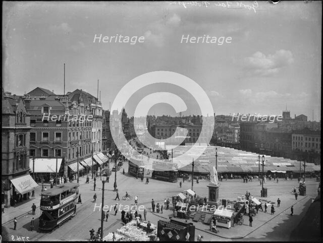 Old Market Square, City of Nottingham, 1910-1928. Creator: Campbell's Press Studios Limited.