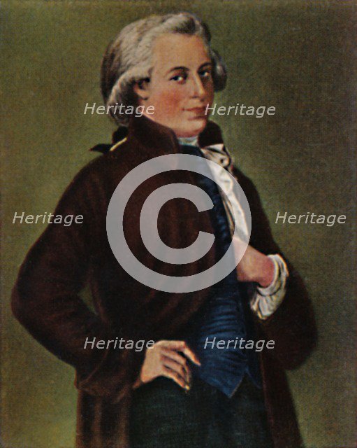 'Wolfgang Amadeus Mozart 1756-1791. - Gemälde von Tischbein', 1934. Creator: Unknown.