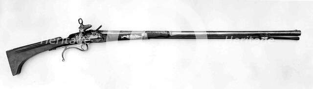 Miquelet Gun Made for Charles IV of Spain (reigned 1788-1808), Spanish, Eibar, dated 1796. Creators: Antonio Guisasola, Juan Navaro.