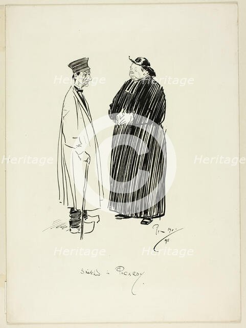 Sketch in Picardy, 1895. Creator: Philip William May.