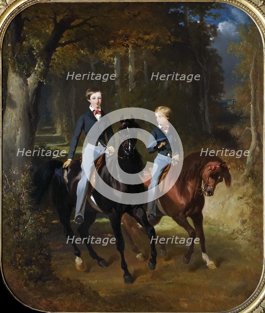 Prince Philippe of Orléans (1838-1894), Comte de Paris and his Brother, Robert d'Orleans (1840-1910)