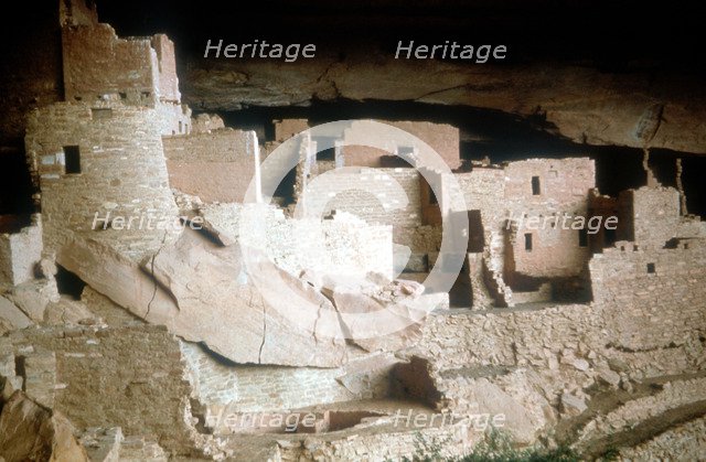 Cliff Palace, Native American, Mesa Verde, Colorado, USA, 12th-13th century. Artist: Unknown