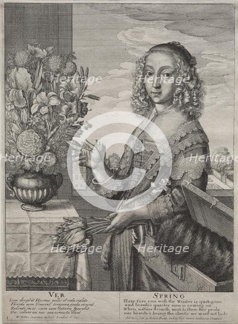 The Four Seasons: Spring, 1641. Creator: Wenceslaus Hollar (Bohemian, 1607-1677).