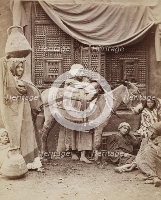 Donkey Boys, 19th century. Creator: Anon.