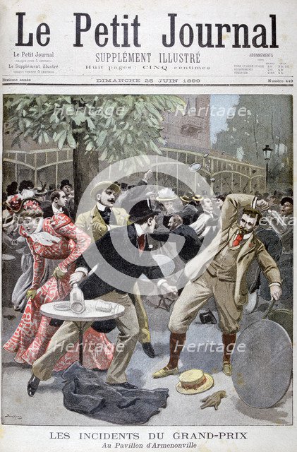 Incident at the Grand-Prix, Pavillion d'Armenonville, France, 1899.  Artist: Eugene Damblans