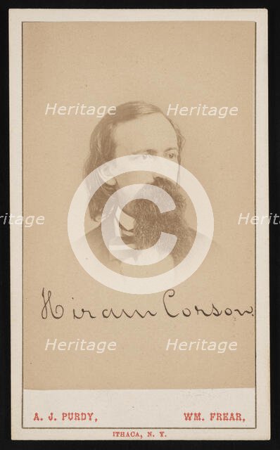 Portrait of Hiram Corson (1828-1911), Circa 1870s. Creator: Purdy & Frear.