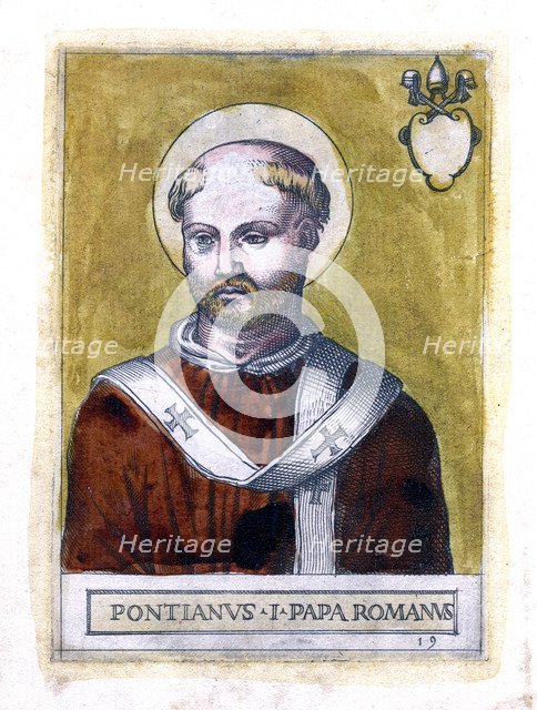 Pope Pontian I. Artist: Unknown