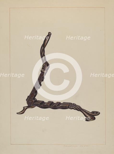 Cork Compressor, c. 1938. Creator: Edward L Loper.