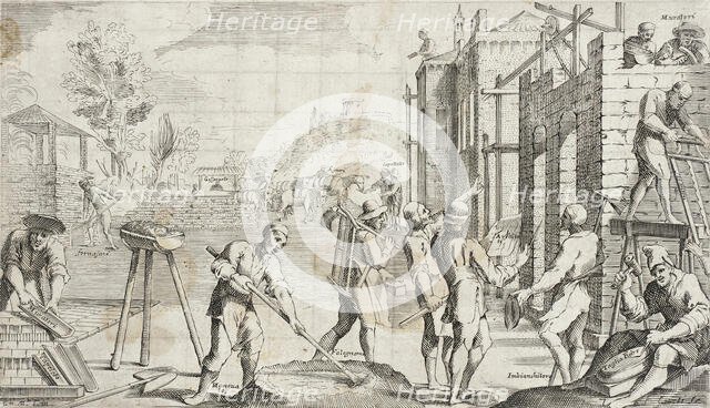 Trades Practiced in Bologna, c1640. Creators: Francesco Curti, Agostino Parisini.