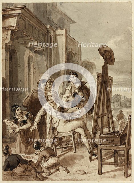 Artists and Amateurs, February 24, 1832. Creator: John Partridge.