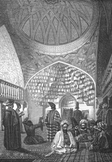 ''Interior of a Mosque in Turkestan; Notes on Western Turkistan', 1875. Creator: Unknown.