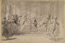 Ballet from "The Rival Fairies", 1748. Creator: Gabriel de Saint-Aubin.