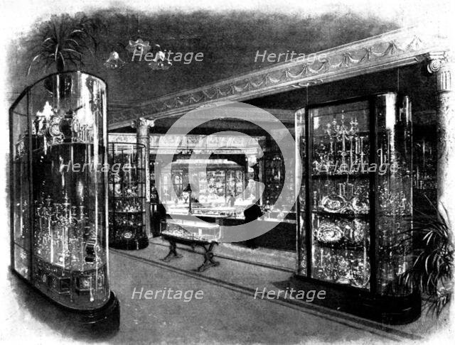 The...show-rooms of The Goldsmiths' and Silversmiths' Company, 112, Regent Street, London, 1898. Creator: Unknown.