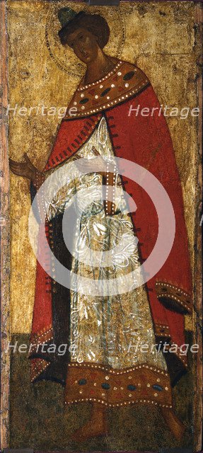 Saint Prince Gleb, 15th century.  Creator: Russian icon.