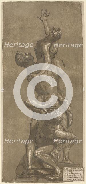 The Rape of a Sabine, 1584. Creator: Andrea Andreani.