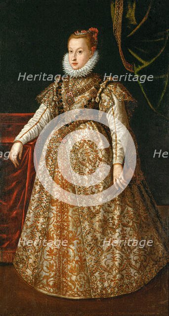 Portrait of Anna Caterina Gonzaga (1566-1621), Duchess of Mantua, Archduchess of Further..., c1585. Creator: Anonymous ().