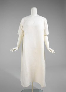 Nightgown, American, ca. 1840. Creator: Unknown.