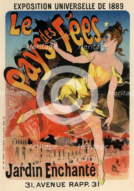 Le Pays des Fees (Poster), 1889. Artist: Chéret, Jules (1836-1932)