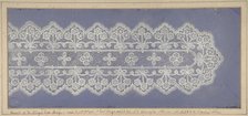 Design for lace, 19th century. Creator: Anon.