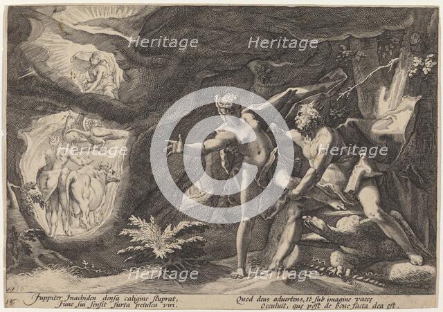 Jupiter and Io, 1589. Creator: Goltzius, Workshop of Hendrick, after Hendrick Gol.