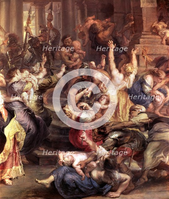  'Massacre of the Innocents', detail of an oil painting by Peter Paul Rubens.