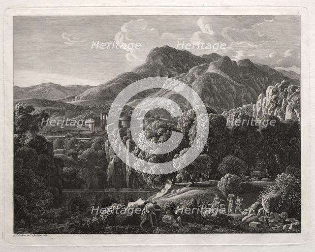 Heroic Landscape: Landscape with Town and River, 1799. Creator: Johann Christian Reinhart (German, 1761-1847).