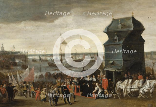 Queen Marie de Medici Disembarking in Antwerp. Creators: Matheus Vroom, Unknown.