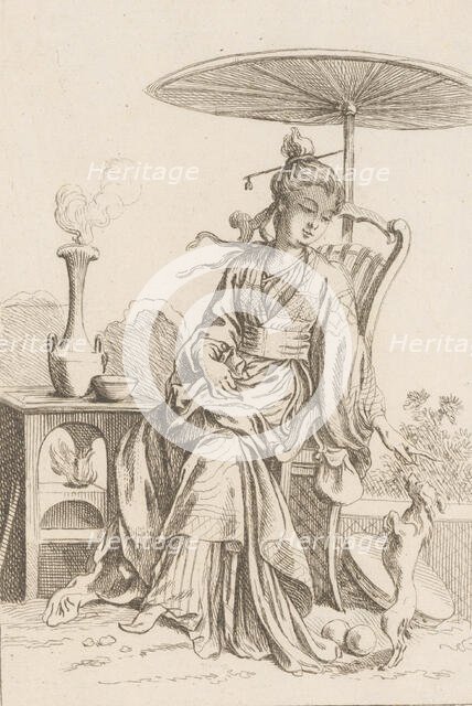 Chinese Lady, 1738-45. Creator: Francois Boucher.