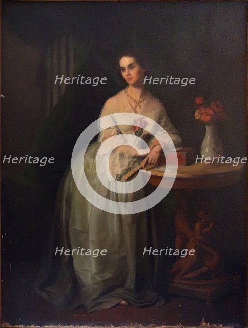 Portrait of Princess Nino Aleksandrovna Griboyedova (née Chavchavadze), Mid of the 19th cen.. Artist: Anonymous  