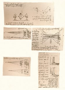 Five drawings illustrating the theory of painting, c1472-c1519 (1883). Artist: Leonardo da Vinci.