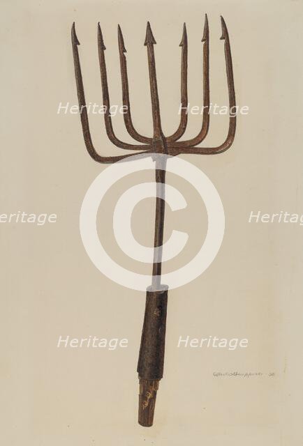 Fishing Spear, 1938. Creator: Albert Geuppert.