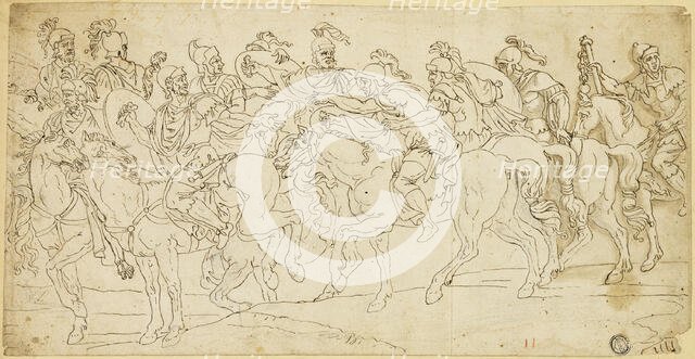 Roman Cavalry on the March, after 1675. Creator: Unknown.