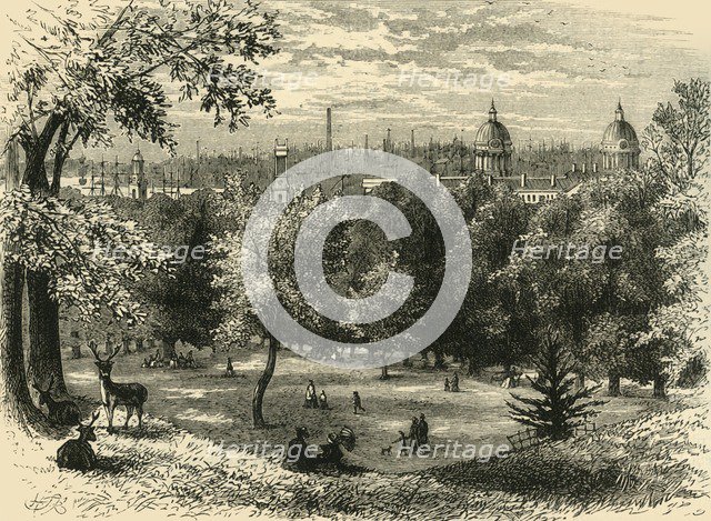 'View in Greenwich Park', (c1878). Creator: Unknown.