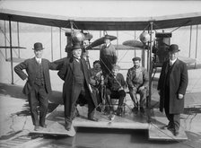 Richardson Tandem Biplane Hydroplane on Potomac, April, 1916.  Creator: Harris & Ewing.