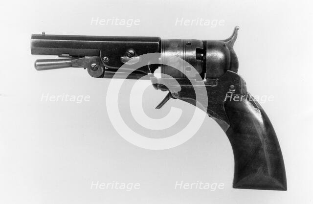 Colt Paterson Pocket Percussion Revolver, Fourth Ehlers Model, serial no. 152, American, c1840-43. Creator: Samuel Colt.