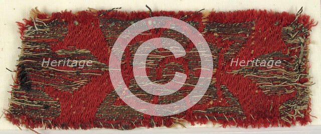 Textile with Flower Motive, Italo-Arabic, 14th century. Creator: Unknown.