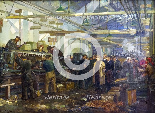 Kirov visiting the Putilov factory.