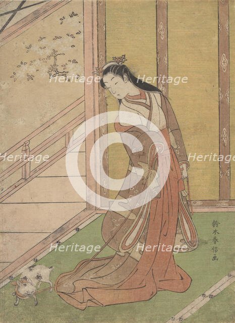 Onna San no Miya (the Third Princess), 1768-70., 1768-70. Creator: Suzuki Harunobu.