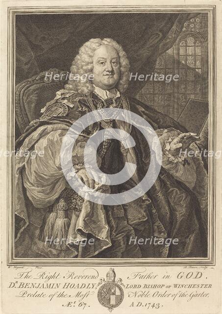 Bishop Hoadly, 1743. Creator: Bernard Baron.