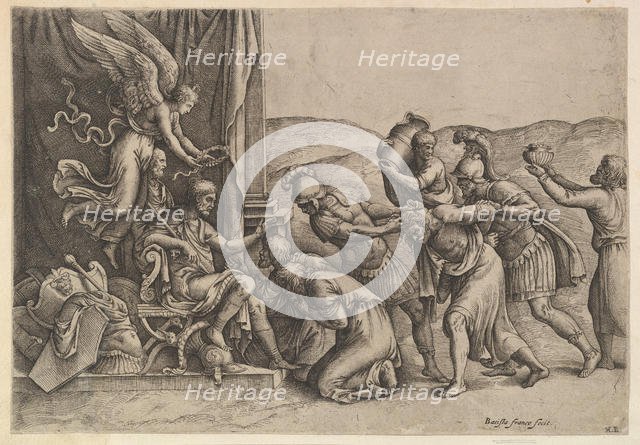 Scipio Granting Clemency to the Prisoners, 1530-61. Creator: Battista Franco Veneziano.