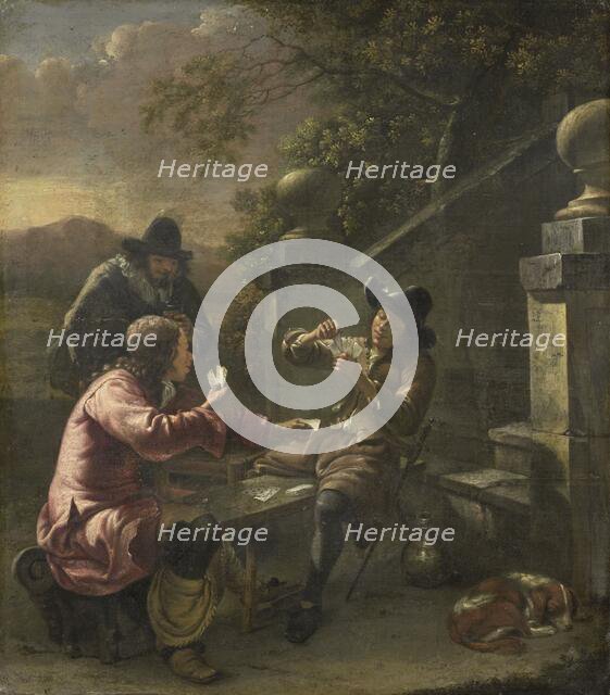 The card players, 1660. Creator: Johannes Natus.