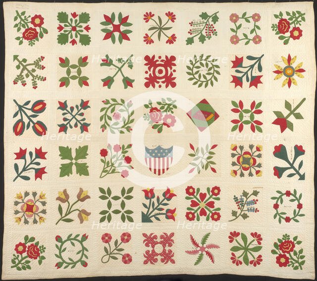 The Circuit Rider's Quilt, Ohio, c. 1862. Creator: Unknown.