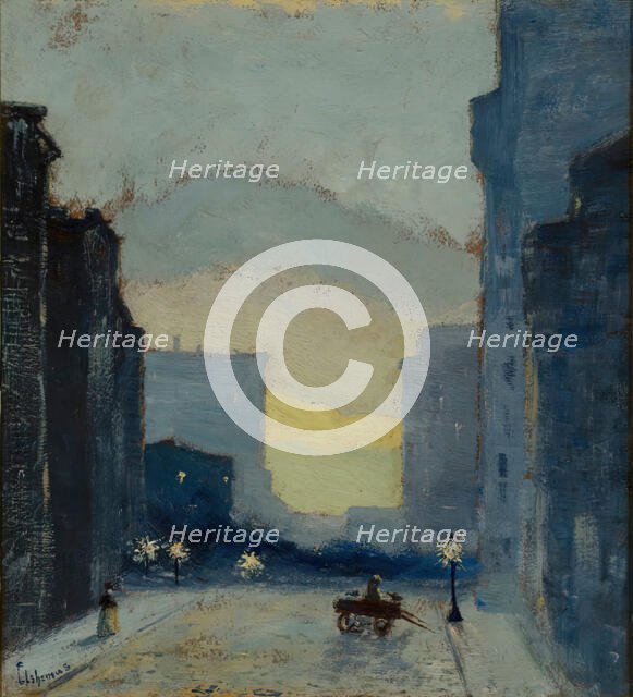 East Side, New York, c. 1908. Creator: Louis Michel Eilshemius.