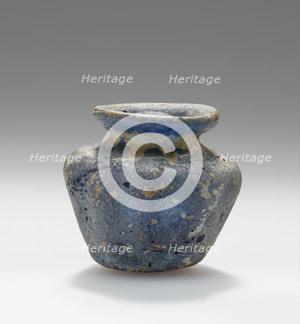 Opaque blue Miniature pot, 1st-2nd century A.D. Creator: Unknown.